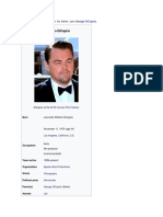 Leonardo Dicaprio: "Dicaprio" Redirects Here. For His Father, See