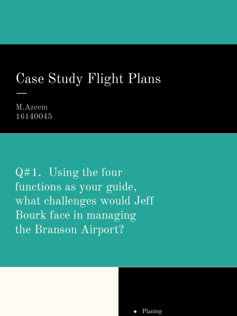 Flight plans case study branson airport answers picture