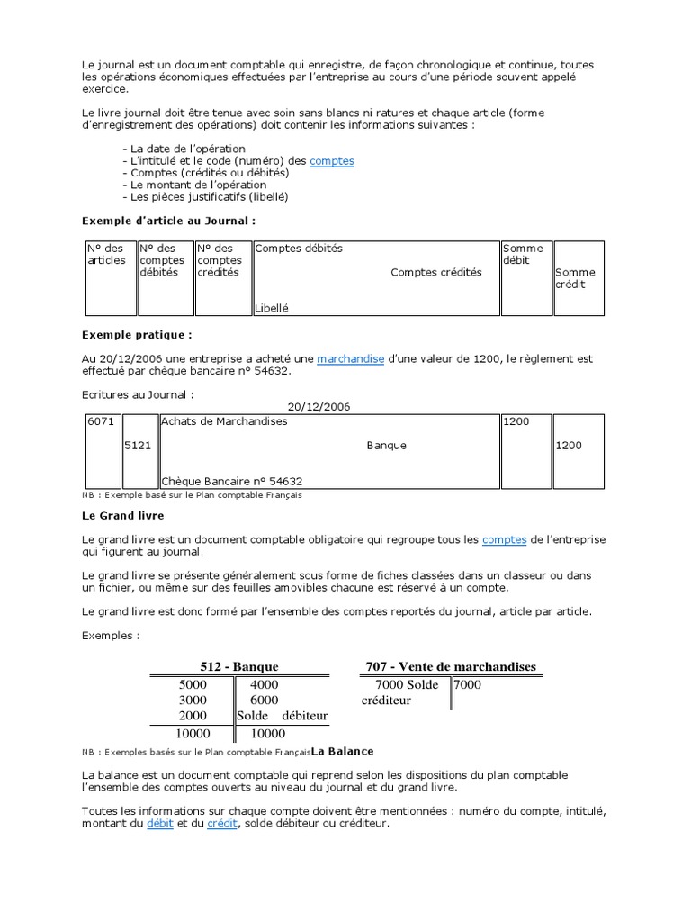 Exemple De Journal Comptable Outil Comptable Excel