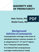Consaguinity and Apnea of Prematurity: Hala Tamim, PHD Khalid Yunis, MD