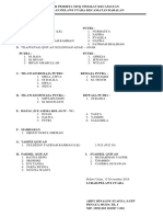 Daftar Peserta MTQ Tingkat Kecamatan