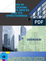 Design of Interlocking Concrete Bricks and Its Effectiveness