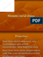 Menulis Surat Dinas