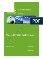 PLTS Off Grid Komunal