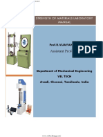Strength of Materials Laboratory Manual: Assistant Professor