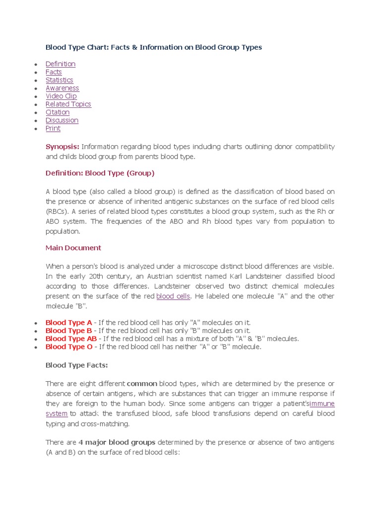 Blood Groups Pdf Blood Type Pathology