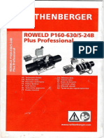 Rothenberger Roweld HDPE Machine Technical Data
