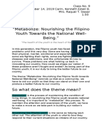 Metabolize: Nourishing The Filipino Youth Towards The National Well-Being.