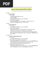 Steps For CSR Generation For IHS SSL Certificate