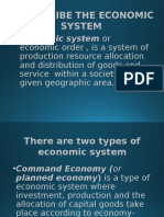Edited Describe The Economic System