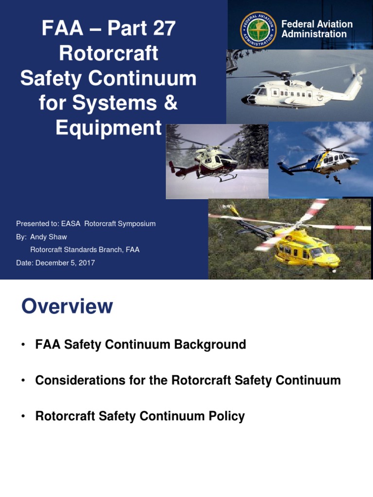 FAA Rotorcraft Safety Continuum Overview | PDF | Federal Aviation ...