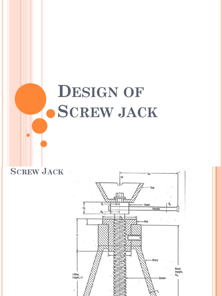 Screw Jack Design and Buckling Analysis | PDF