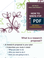 HOW TO WRITE FYP PROPOSAL - 20192020 Portal