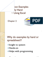 Simulation Examples by Hand Using Excel