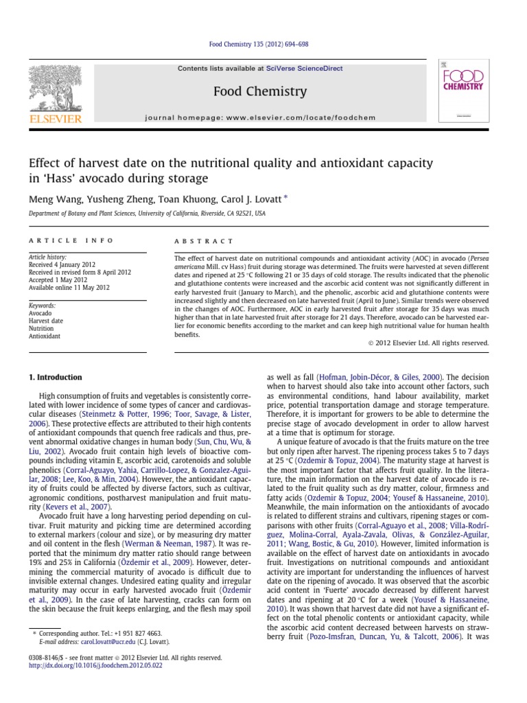 Antioxidant Activity and Phenolic Content of Selected Fruit Seeds | PDF ...