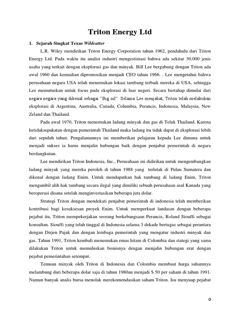 Triton Energy LTD PDF