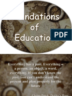 Historical Foundations of Education Report