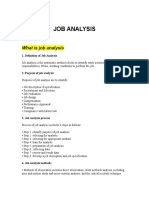 Job Analysis