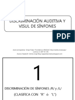 DISCRIMINACION AUDITIVA Y VISUL DE SINFONES - Pps