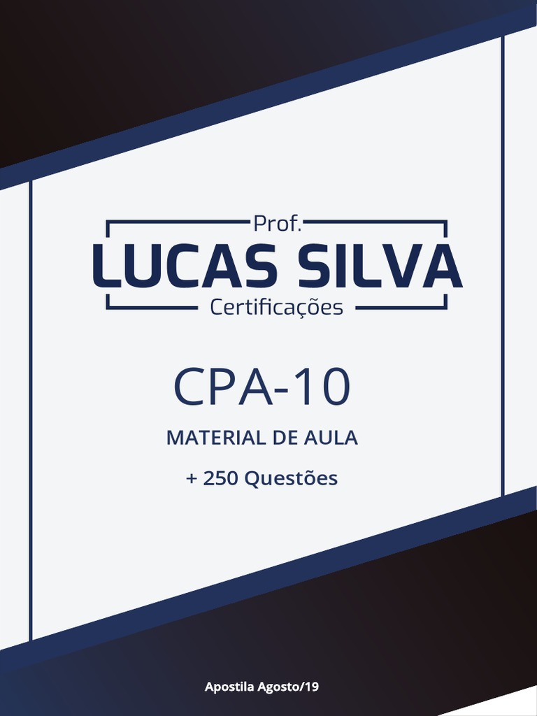 CPA 10 - Edgar Abreu, PDF, Bolsa de valores