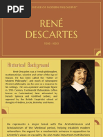 Rene Descartes (Historical BG & Philosophy)