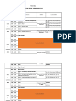 Time Table Clinical Dental Science Ii 2018/2019: Hari/ Tanggal JAM Kegiatan