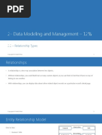 2.2 Data Modeling and Management Relationship Types