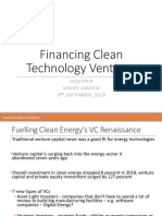 Financing Clean Technology Ventures: Session-9 Vidheeavashia 3 S E Ptembe R, 2 0 1 9