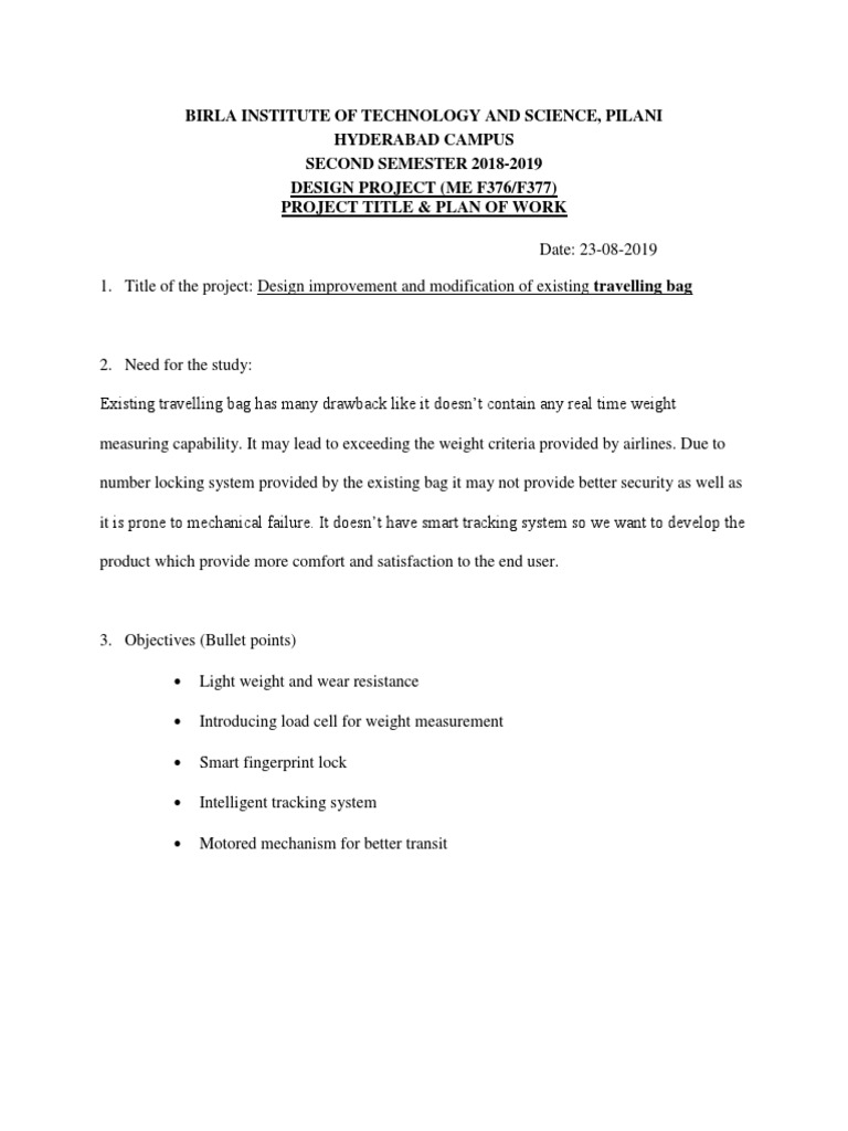 Project Outline | PDF