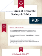 Broad Area of Research: Society & Ethics