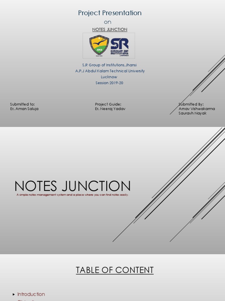Notes Junction: Streamlined Note Sharing | PDF | Information Technology ...