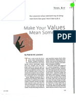 2.1.1 Make Your Values Mean Something
