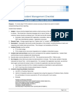 KPC Incident Management Checklist - Ticket Clean-Up