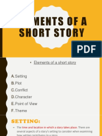PPT on elements of a short story