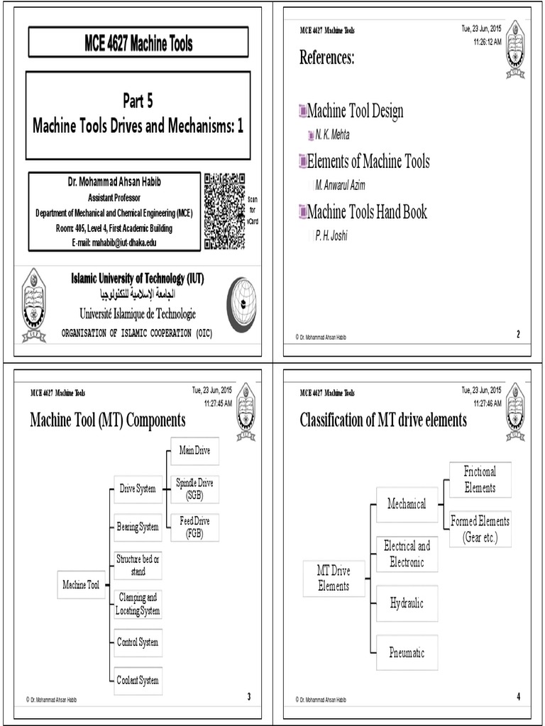 Part 5 MT Drives and Mechanisms 1 | PDF | Transmission (Mechanics ...