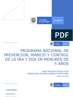 PROGRAMA NACIONAL DE PREVENCIÓN, MANEJO Y CONTROL DE IRA Y EDA