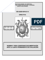 A-I-0012-AP Directiva EB-AGEB-DIR-05-10 de Fecha 20ABR10 Normas para Consignar Documentos Ante La Junta Permanente de Evaluacion