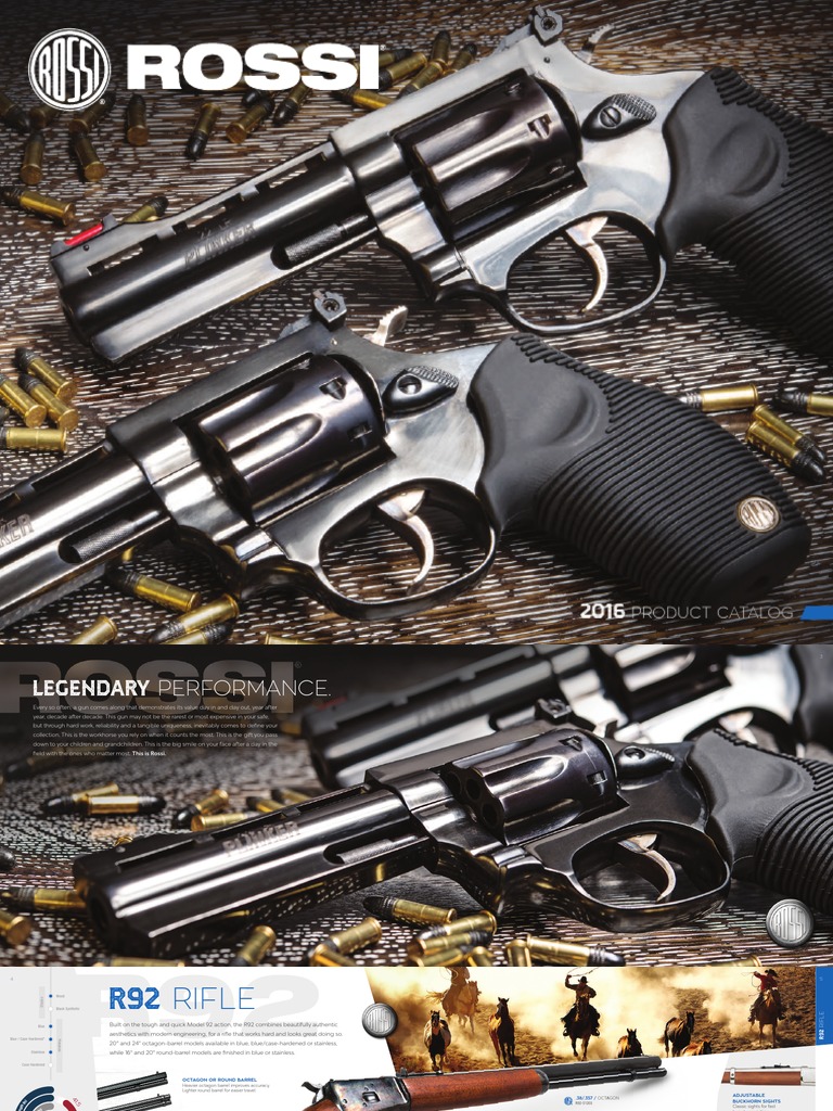 Rossi 2016 Product Catalog PDF | PDF | Trigger (Firearms