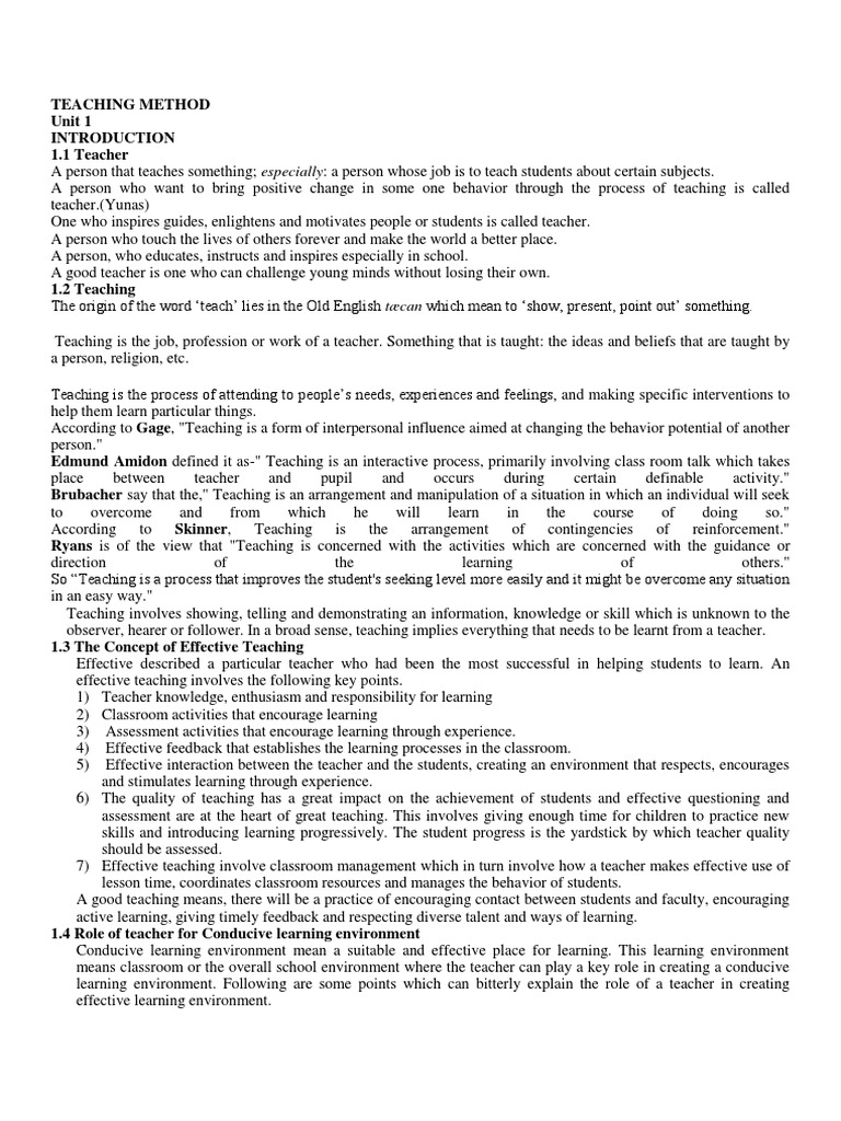 Teaching method Lesson Plan Early Childhood Education