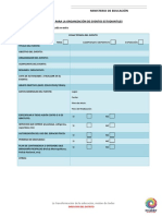 Formato de Ficha Tecnica y Planificacion de Eventos Estudiantiles