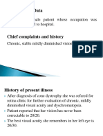 Female Patient With Cone Dystrophy Vision Exam