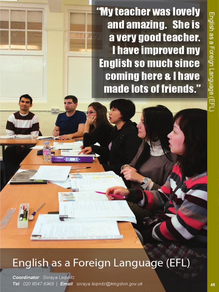 EFL Courses at King Charles Centre | PDF | English As A Second Or ...