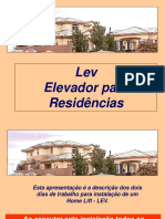 Home Lift LEV - Procedimentos de Instalação