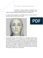 Tipos de óvalos faciales y sus implicaciones en el visagismo