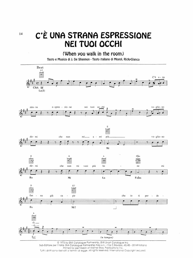 Rokes C E Una Strana Espressione Nei Tuoi Occhi