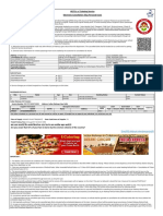 Irctcs E-Ticketing Service Electronic Cancellation Slip (Personal User)