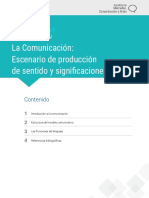 La Comunicación: Escenario de Producción de Sentido y Significaciones