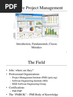 Software Project Management: Introduction, Fundamentals, Classic Mistakes