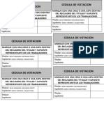 Cedula de Votacion