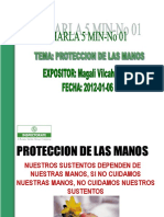 Charla 5 Min Proteccion de Manos (Enero-1-2012)